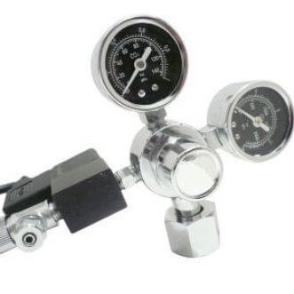 AquaHolland CO2 pressure regulator with 2 manometers & solenoid valve