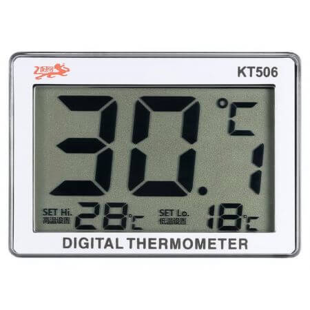 Digital aquarium thermometer with alarm