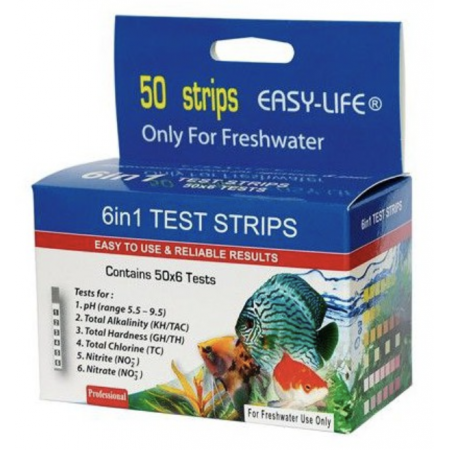 Easy Life test strips freshwater 50 pieces - pH, GH, KH, nitrite, nitrate