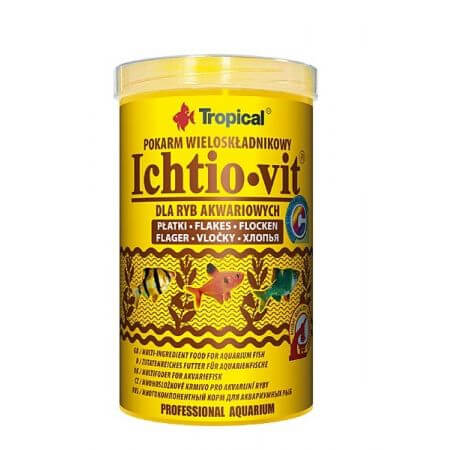 Tropical Ichtio-Vit - 100ml. Qualitative basic flake food