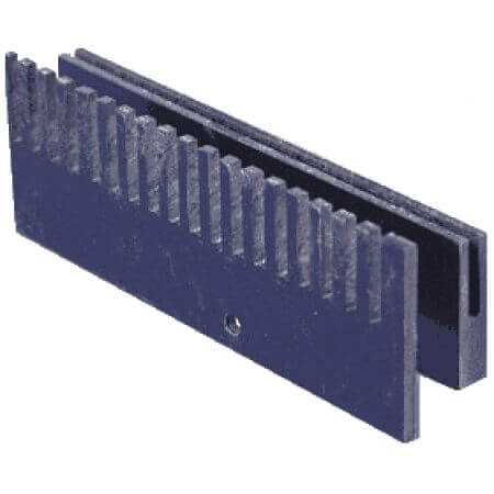 Overflow comb with holder, comb height 4-6 cm (33 cm)