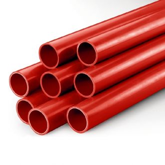 PVC tube 10 mm - color red (1 meter)