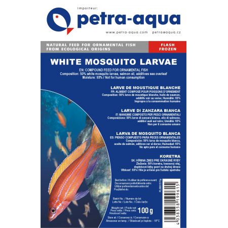Petra Aqua White mosquito larvae Frozen 100Gr.