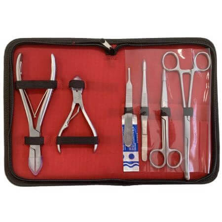 Stainless steel cutting kit - packed in luxury case
