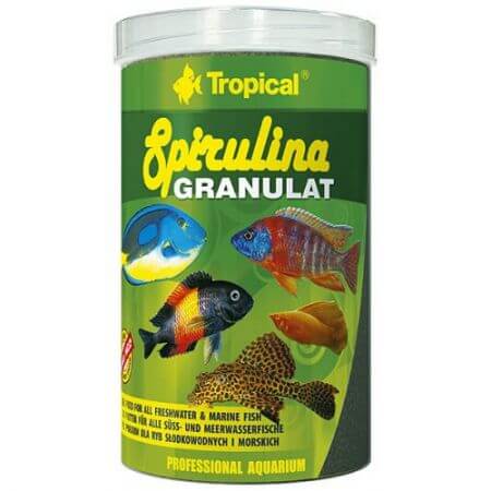 Tropical Spirulina Granules - 100ml. Premium Spirulina granules