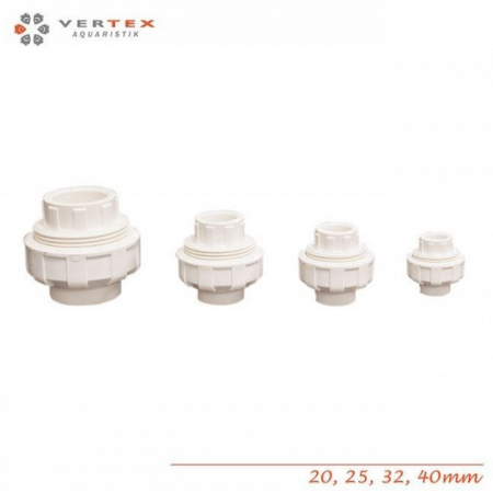 Vertex PVC WHITE coupling 20mm