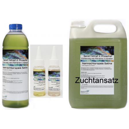Grow package - Plankton24 - Nannochloropsis with fertilizer - 1 Liter