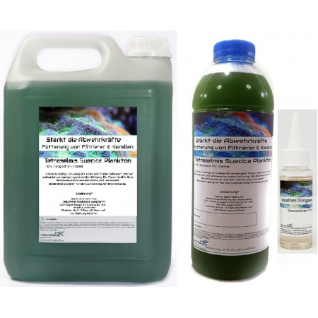 Grow package - Plankton24 - Tetraselmis Suecica with fertilizer - 1 Liter