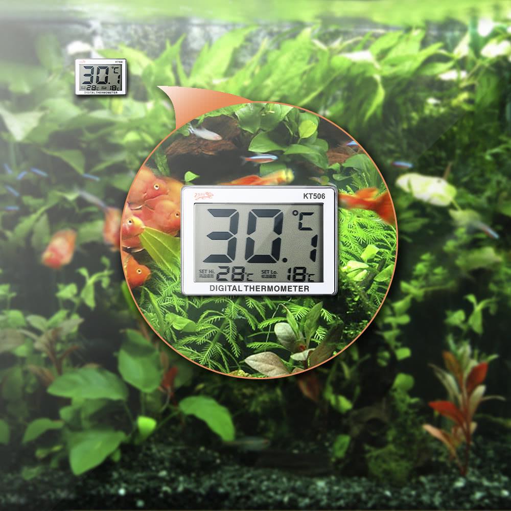 Digital aquarium thermometer with adjustable alarm, Thermometers