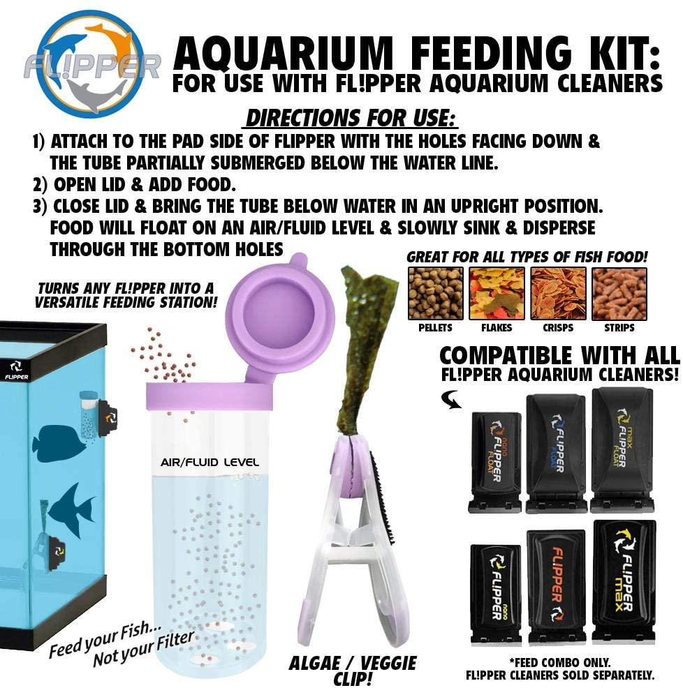Flipper Feeding Kit, Flipper cleaner algae magnets