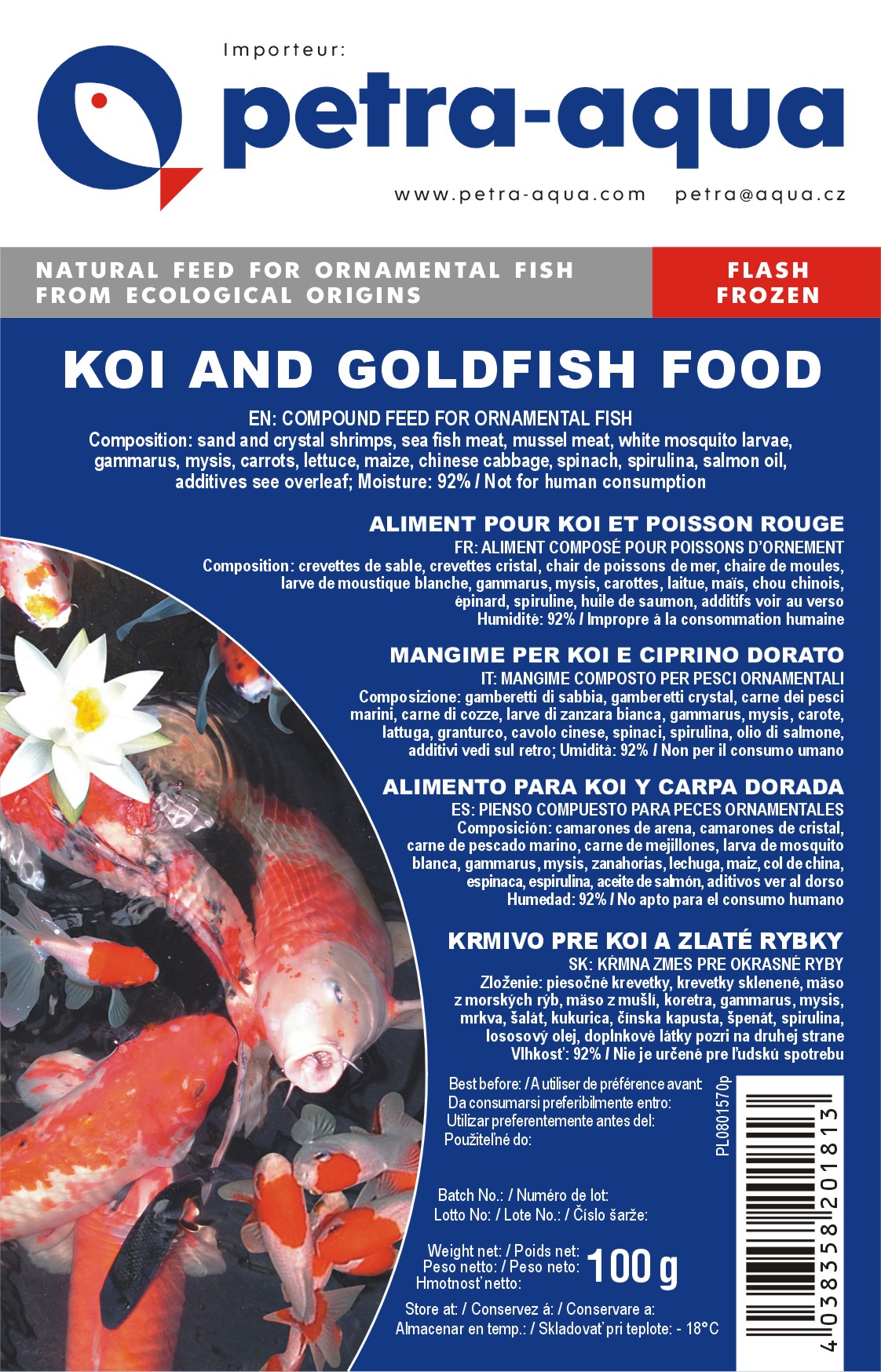 Petra Aqua Koi and Goldfish Special Diepvries