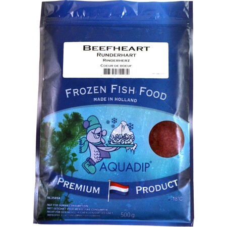 AQUADIP Beefheart - 500 gram slice - frozen
