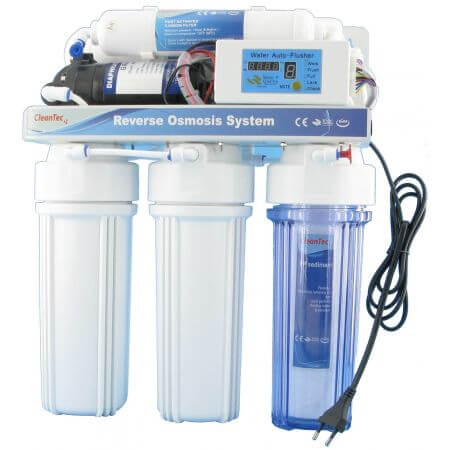 Cleantec 50 Professional osmosis 175ltr. + Booster pump and controller (Second change)