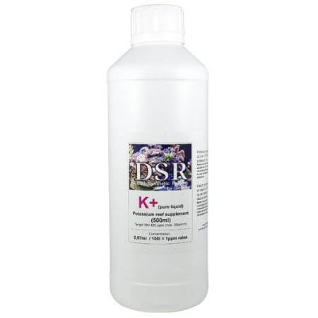 DSR K+, liquid potassium: Improves pink/purple color