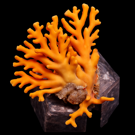 Distichopora violacea - Stylaster (Orange) M (Ong. 6-7 cm)