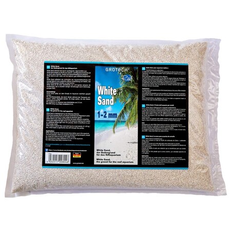 Grotech White Sand 1-2 mm - Aquarium sand - 25 kg