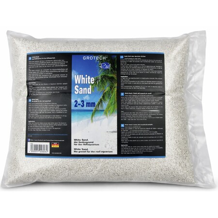 Grotech White Sand 2-3 mm - Aquarium sand - 5 kg