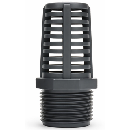 Inlet filter with external thread (1 1/4 inch)