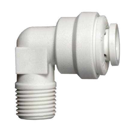 Knee for osmosis hose - 1 side quick-fit connection - 1 side 3/8 "thread