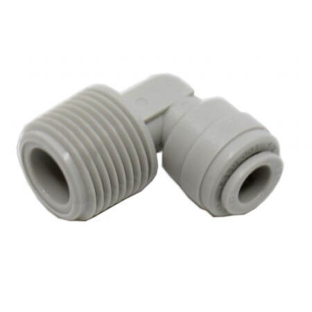 Knee for osmosis hose 6mm - 1 x quick-fit connection - 1 x 3/8 "thread
