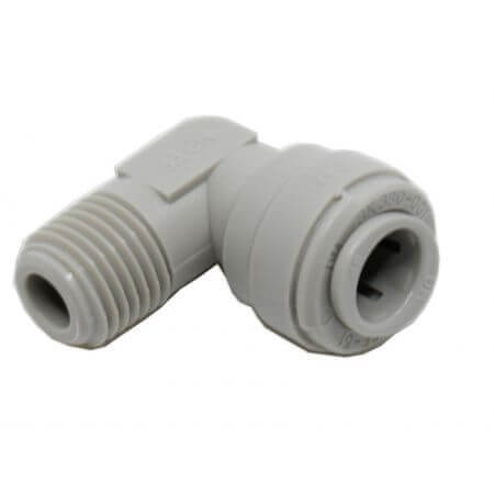 Knee for osmosis hose 9mm - 1 x quick-fit connection - 1 x 1/4 "thread