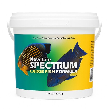 New Life Spectrum - Large Fish 3mm Sinking Salt/Fresh - 2000g