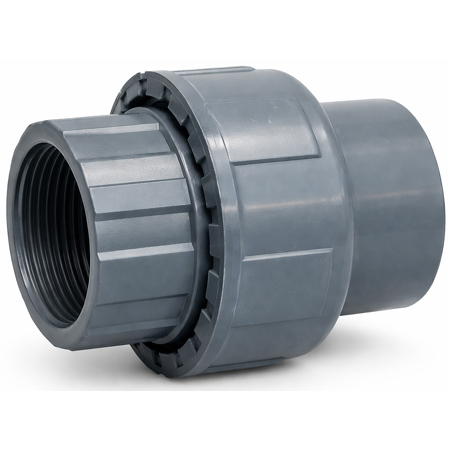 PVC 3-piece coupling internal thread (32 mm - 1 inch)