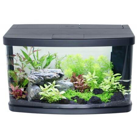Resun Aquarium complete - rounded - with LED lid and corner filter