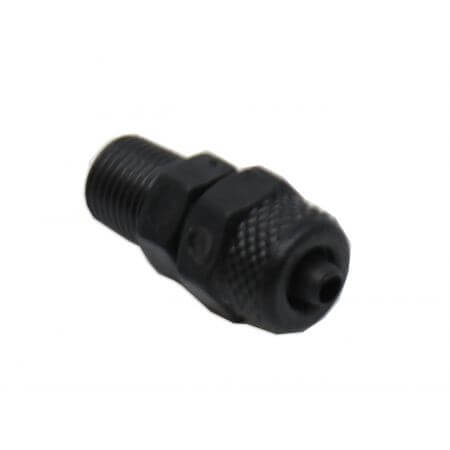 Screw nipple straight for plastic hose 4mm x 1/8 "