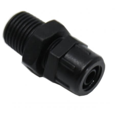 Screw nipple straight for plastic hose 6mm x 1/4 , Osmosis hoses,  couplings and taps