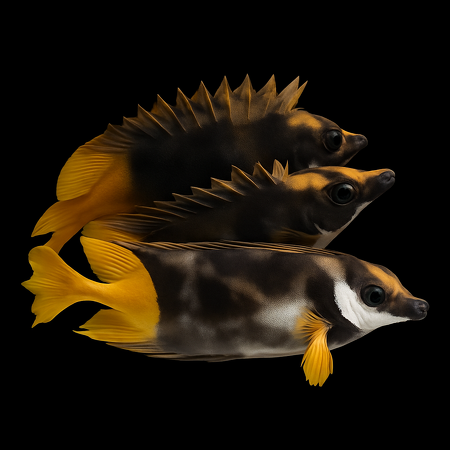 Siganus uspi (Bicolored Foxface) XL