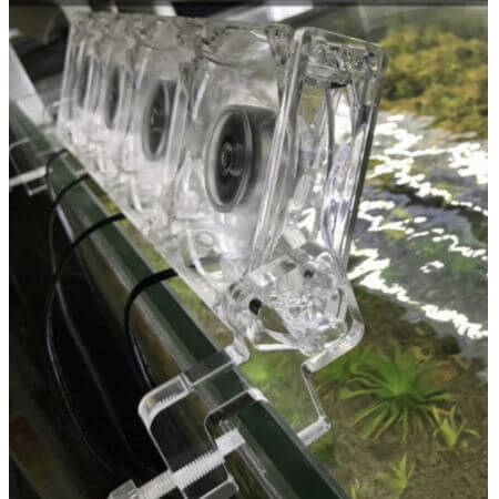 Transparent adjustable aquarium cooler (8 fans) (Second change)