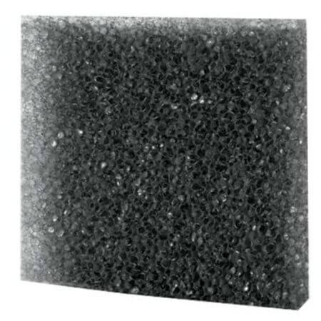 Black filter foam coarse 50x50x5cm.