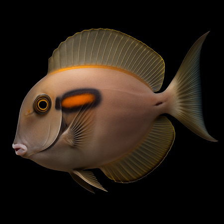 Acanthurus olivaceus (Orangespot Surgeonfish)