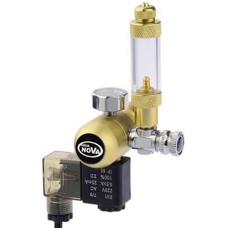 Aqua Nova Co2 AQUA NOVA GOLD SERIES precision pressure regulator with solenoid valve