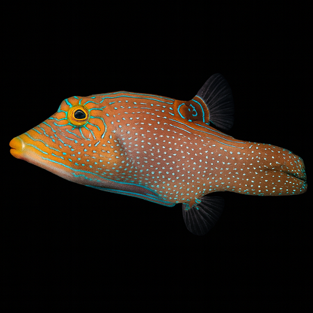 Canthigaster solandri – Blauwlijntoby