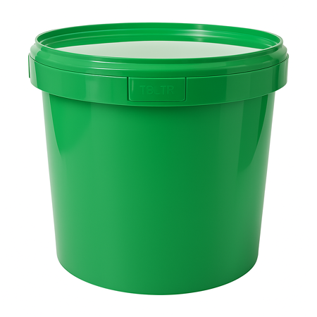 Bucket 18ltr with lid - Green