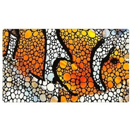 Flipper Aquarium Mat - Clownfish Artwork