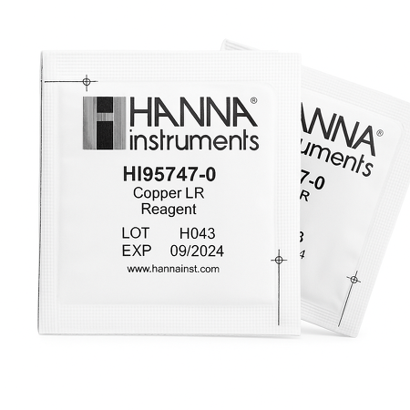 Hanna - Reagents for Copper LR 0.00 to 1,500 mg / l - ± 100 tests
