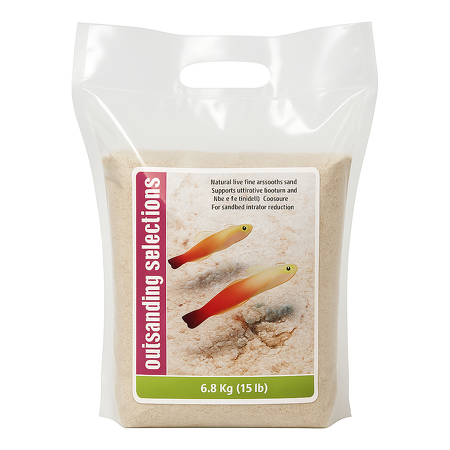 Two little fishies - OutSanding Selections : Live Aragonite Fine 1mm Sand 6.8kg